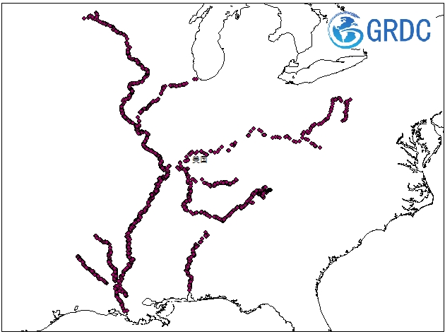 陆地区域位置（美国陆军工程兵团IENC）